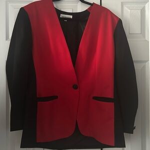 Vintage Black and red Breckenridge blazer with shoulder pads